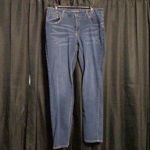 Faded Glory skinny jeans, blue, 16A